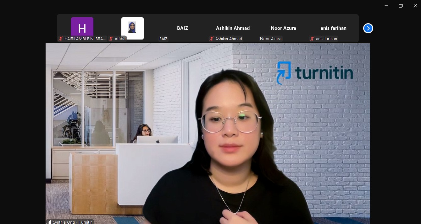 Sesi Perkongsian Penggunaan Turnitin Instructor Training : Student Writing Assignment